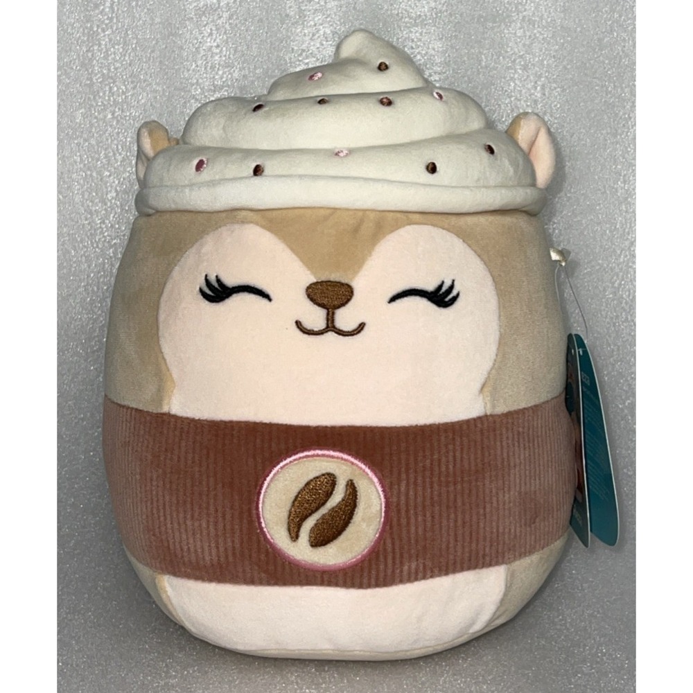 Squishmallows 8 Inch‎ Reza the Latte Squirrel Plush #2235 New with Tags